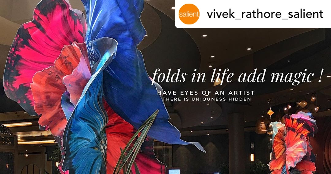 Reposted from Vivek Singh Rathore.
Folds in life add magic.  
.
.
.
#salientdesignstudio #vivekrathore #folds #artist #eyeofanartist #inspirationquotes #thinkingarchitecture #architect #colors