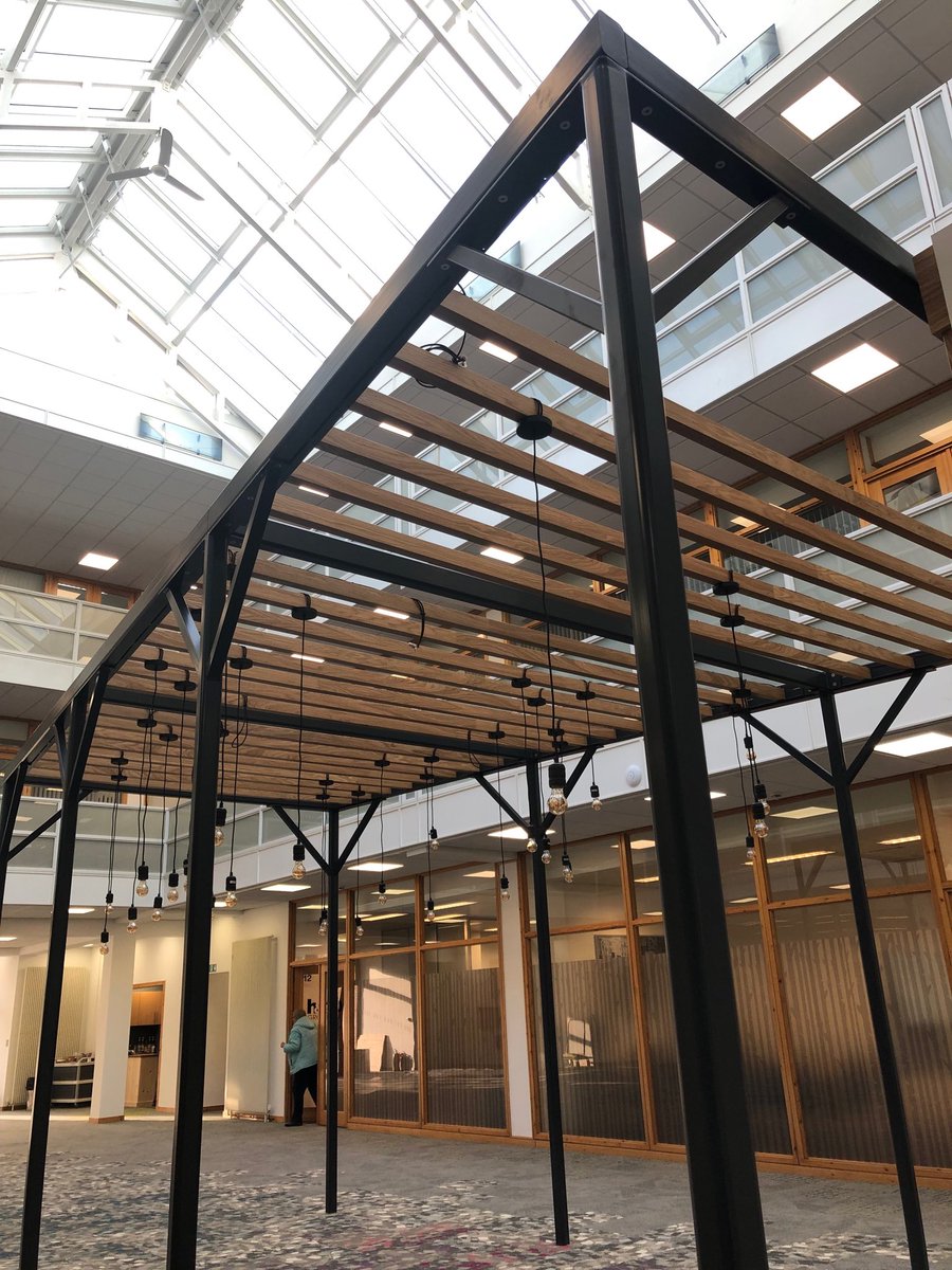 Remodeling of ⁦<a href="/TheParksTrust/">The Parks Trust</a>⁩ ⁦ Shenley Pavilions #office building looking great and due to complete later this week with more photos to follow! For details of the available offices and to arrange an inspection contact ⁦<a href="/Bidwells/">Bidwells</a>⁩ #MiltonKeynes