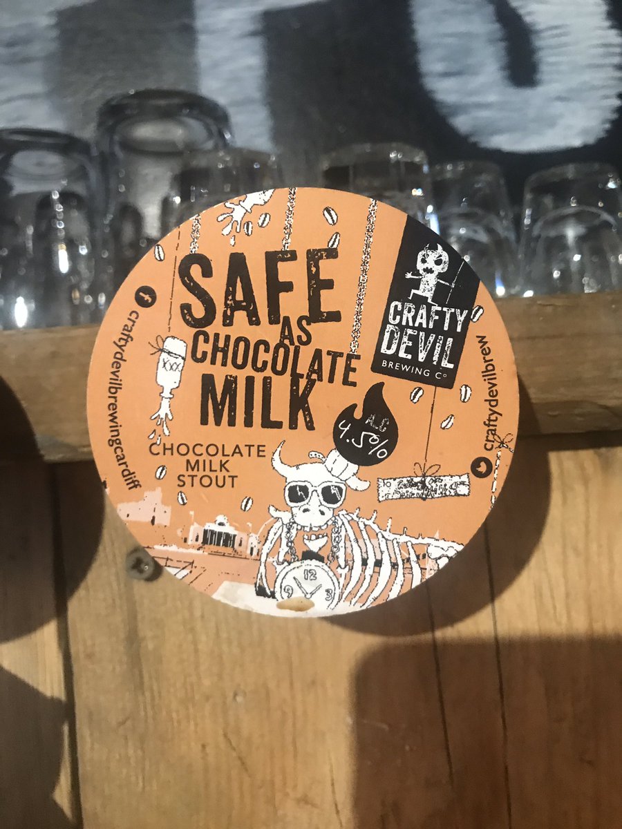 Tapps@35 (@tapps35) on Twitter photo It’s been a while since we updated, we know.
But back to regular updates...
#Cask
<a href="/neptunebrewery/">Neptune Brewery</a> Shifting Sands
@mobberleybeer Dark Winter
#Keg
@mobberleybeer Winter IPA
<a href="/craftydevilbrew/">Crafty Devil Brewing</a> Safe As Choc Milk
#MicroPub #Llandudno #NorthWales #NoCrappAtTapps It’s been a while since we updated, we know.
But back to regular updates...
#Cask
<a href="/neptunebrewery/">Neptune Brewery</a> Shifting Sands
@mobberleybeer Dark Winter
#Keg
@mobberleybeer Winter IPA
<a href="/craftydevilbrew/">Crafty Devil Brewing</a> Safe As Choc Milk
#MicroPub #Llandudno #NorthWales #NoCrappAtTapps