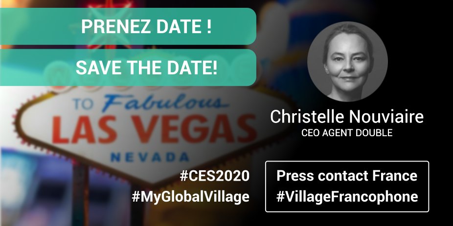 AGENTDOUBLEnet's tweet photo. Incontournable au #VillageFrancophone #CES2020
Mercredi 8 Janvier
M. Pierre Fitzgibbon, Ministre de l’économie et de l’innovation du Québec, présidera la matinée des #Tech4Cities
Communiqué de Presse https://t.co/3oyaytmStM
@MinFitzgibbon #SmartCity @marclionel @VillageFranco https://t.co/RyBRyNQLDh