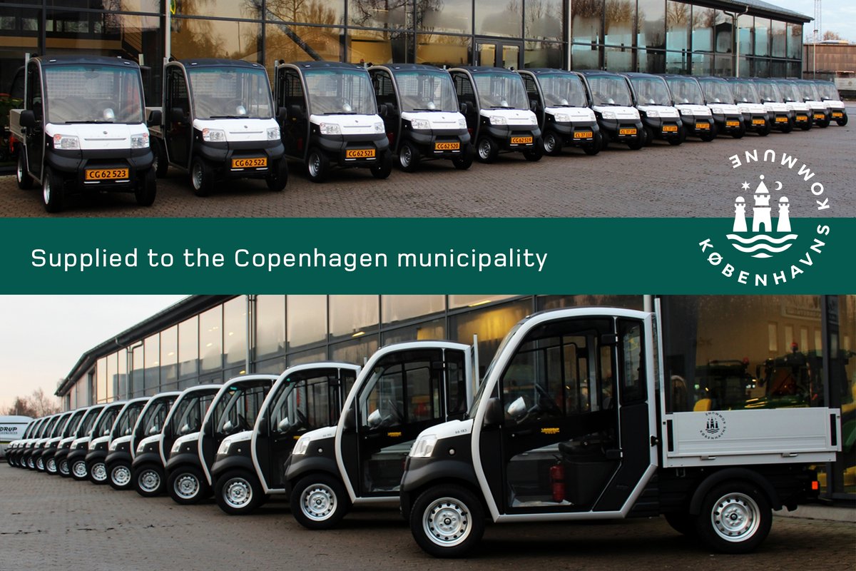 GariaUtility's tweet photo. Garia Utility are supplying a fleet of 100% electric utility vehicles to the Municipality of Copenhagen over a 2-year contract. Based on the Garia Utility models City SC and EC. Read more https://t.co/eUv0Kyr32W

#gariautility #electricutilityvehicle #worldsfirstco2neutralcapital https://t.co/bdTPLWrMg4