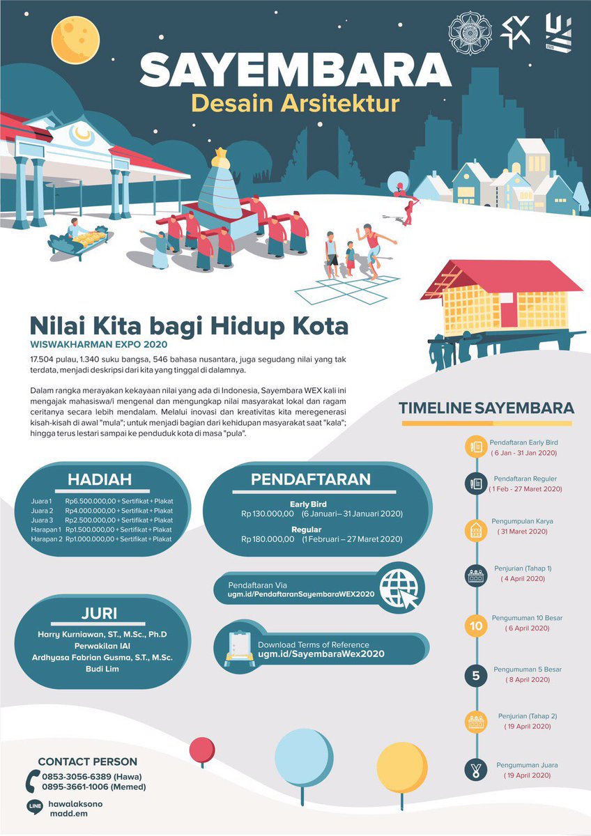 Wiswakharmanexpo2020 On Twitter Sayembara Wex Ini Mengajak Mahasiswa Arsitektur Untuk Mengungkap Nilai Masyarakat Lokal Dan Ragam Ceritanya Secara Mendalam Serta Meregenerasi Nilai Tersebut Dalam Lingkup Kota