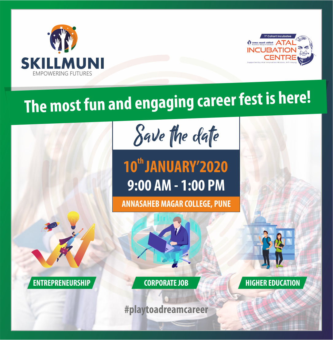 The most amazing career fest is here! Jobs, higher education opportunities and seminars from industry leaders - all in one place at the Skillmuni Career Fest! #playtoadreamcareer #campusdrive #highereducationabroad #upskill

Want to know more? Contact us - skillmuni.com/contact-us/
