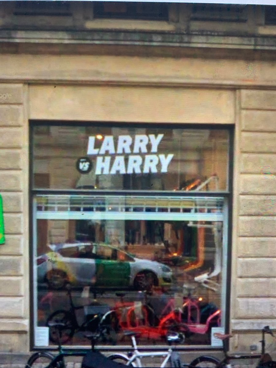 Copenhagen.. near a store called Larry vs. Harry