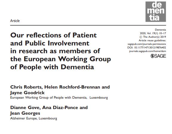 "Quality #patientengagement should underpin all research projects, and such engagement must be from a human rights perspective" – <a href="/rochfordbrennan/">Helen Rochford B</a> reflecting on Person Public Involvement #ppi in a recent article in <a href="/DementiaJournal/">Dementia</a> Read article here: tinyurl.com/yecht9hb