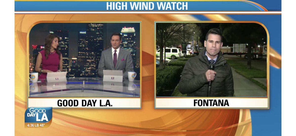 #HighWind WARNINGS for #SanBernardino & #Riverside counties. @soumada_weather says #LA & #VenturaCo also experiencing the gusty winds! Hang on folks...💨 Stay w/@GDLA for the latest. #FoxLA