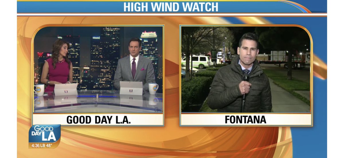TheRitaGarcia's tweet photo. #HighWind WARNINGS for #SanBernardino &amp; #Riverside counties. @soumada_weather says #LA &amp; #VenturaCo also experiencing the gusty winds! Hang on folks...💨 Stay w/@GDLA for the latest. #FoxLA https://t.co/EqACVu5f3X