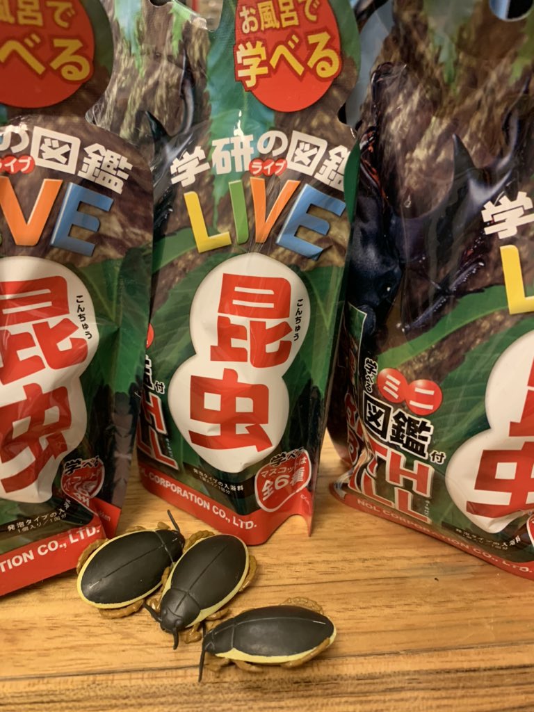 tanouetohru's tweet image. こんだけ「ゲンゴロー」が続くと誰かの嫌がらせに思えるなぁ。
#バスボール #学研の図鑑LIVE昆虫 ##BATHBALL