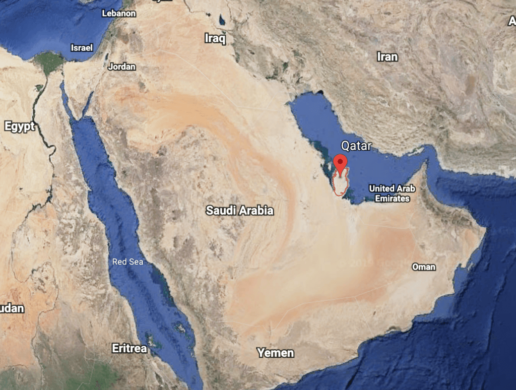 Jutting out from the coast of eastern Saudi Arabia into the Persian Gulf, Qatar is a small Middle Eastern nation with an outsized influence.The population is about 2.8 million, but notably, only a little more than 300,000 are actual Qataris.The rest are foreign residents.3/