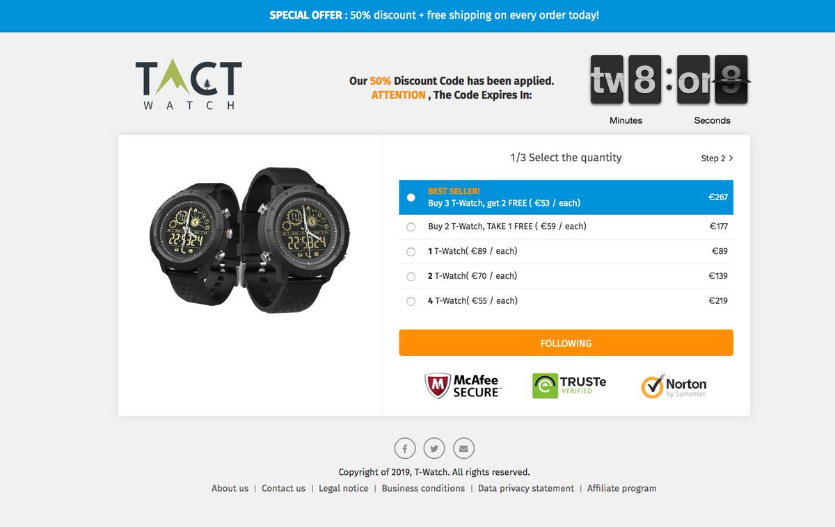 TopTechTrend1's tweet photo. T-Watch
Functionality--https://t.co/MPpClnXGFW
⌲ Impervious to dust, shock and waterproof
⌲ Carbon and diamond outer shell
⌲ 4th generation Gorilla glass

Uses
⌲ Phone notifications
⌲ Bluetooth connectivity
⌲ Health Tracker - Pedometer, Calorie Tracking https://t.co/308mLqs0GT