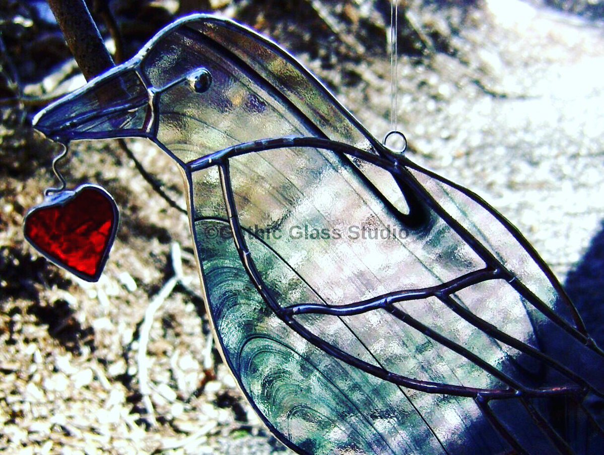GothicGlass's tweet photo. National Bird Day. Originally designed stained glass birds by GothicGlassStudio Etsy #etsyshop #snowbirds #etsyhandmade #stainedglass #nationalbirdday #birdday #nationalbirdweek #feedthebirds #respectthebirds #dontkillbirds #crows https://t.co/hpWJVUcxse