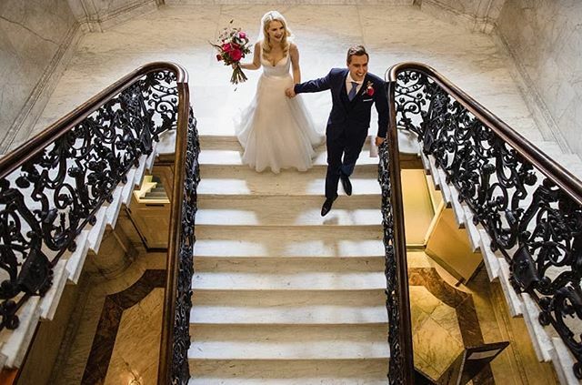 Flooded with Christmas memories this Monday as we reminisce about our wondeful winter weddings.
What a stunning photo of Clare and Chris as they walk down the staircase just after saying I do.
Congratulations to you both. We loved every minute of plannin… ift.tt/2QtJ3j5