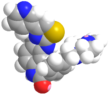 Le Masitinib, qu’a mis au point Marco Ciufolini à la demande de l’Association Française pour les Initiatives de Recherche sur le Mastocyte et les mastocytoses(Afirmm), et qui est déjà commercialisé contre le mastocytome canin.