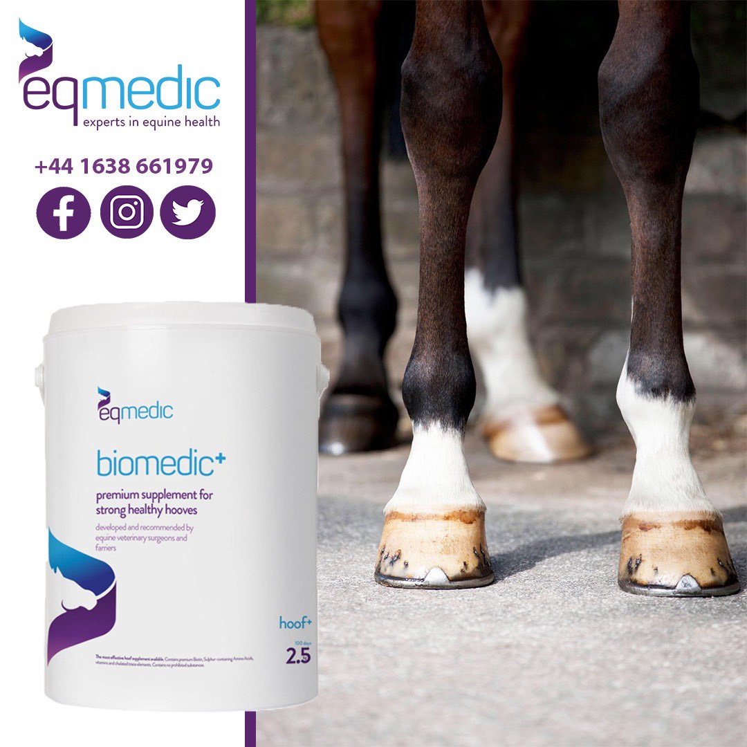 𝐛𝐢𝐨𝐦𝐞𝐝𝐢𝐜+
Premium supplement for strong healthy hooves developed by equine veterinary surgeons and farriers.
#EQ #EQMedic #Equine #EquineSupplements #Vet #Horse #Horses