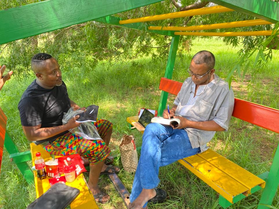 MajaShane's tweet image. Had a meeting this afternoon with Dr Lance Nawa at the Hammanskraal Library. Dr Nawa holds a PHD in Cultural Policy and is a leading scholar with three published books and articles. He’s currently the Secretary-General NWASA (National Writers Association of South Africa).