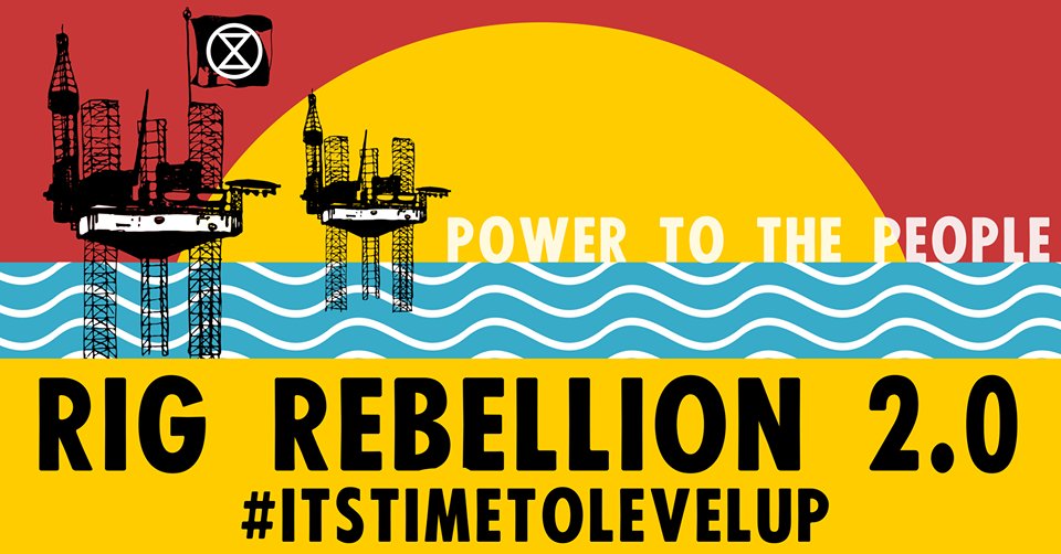 ScotlandXr's tweet photo. XR Scotland rebels Alison, Fiona and Jo have boarded jack-up gas rig Encso 122, currently berthed at Princess Alexandra Wharf at the Port of Dundee, and on lease to @shell. They intend to stay there for several days.

#RigRebellion2 https://t.co/CgaUnfsJ5E