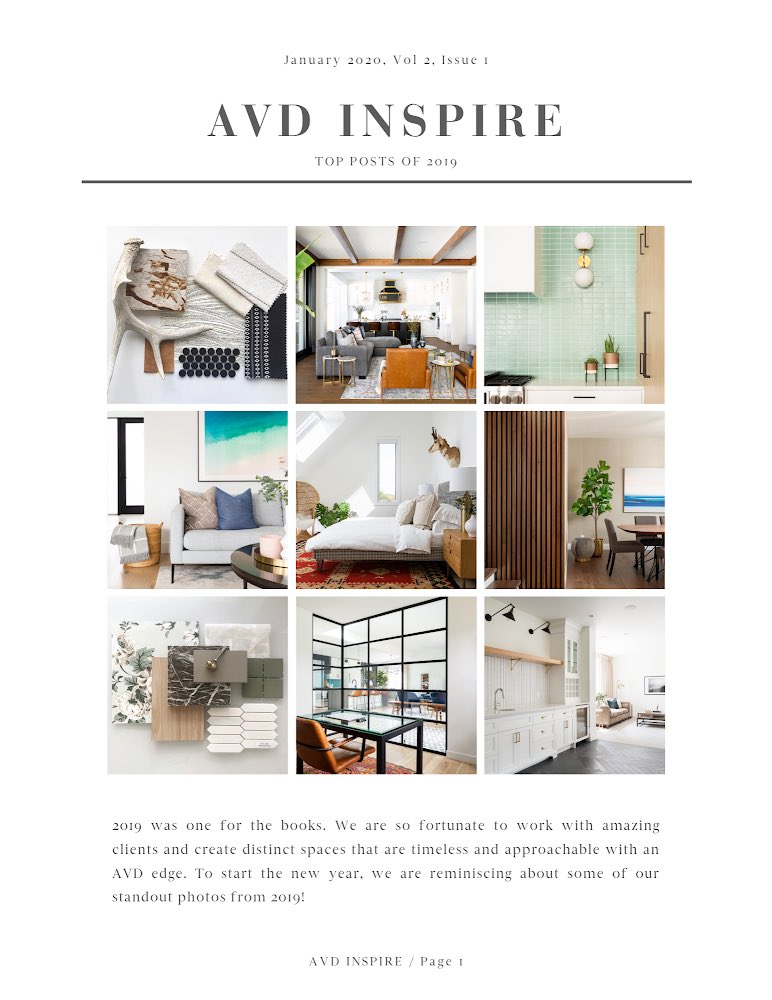Designs_AV's tweet image. AVD Inspire. 2019 has given us a lot to be grateful for and to start the new year, we are reflecting on our top posts from the past year. We are so excited for 2020 and sharing more exciting design projects with you! So bring on the new year! #AVDesigns #InteriorDesign