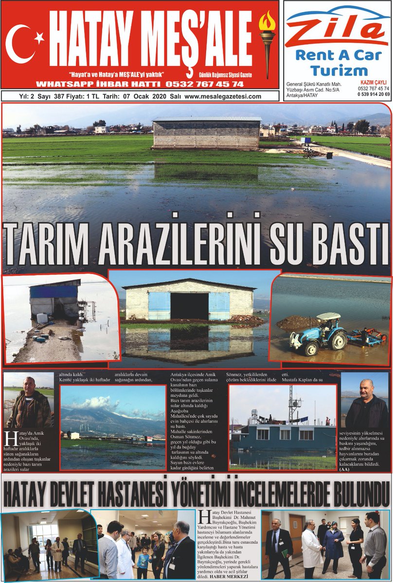 CAYLIKAZIM's tweet photo. 07/01/2020 HATAY MEŞ'ALE GAZETESİ
@Sabahatozgursoy  @EmrullahGuln https://t.co/vTEn9VT1Ny