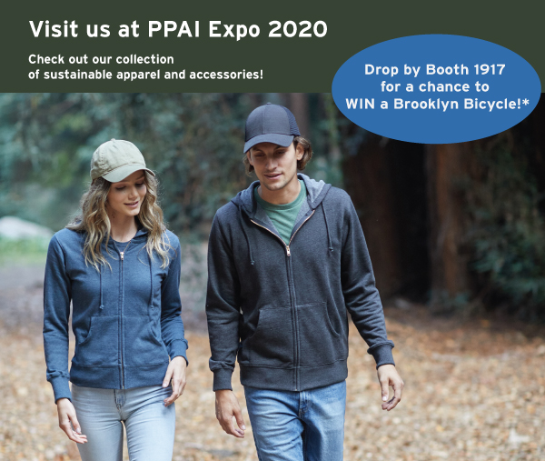 Visit us at PPAI Expo 2020. 
Drop by Booth 1917 for a chance to WIN a Brooklyn Bicycle! 

*Winner will be chosen at random. One winner only. Must be 18 years or older to win. Winner will be announced on 1/16/20. U.S. residents only. Not endorsed by Brooklyn Bicycle Co.