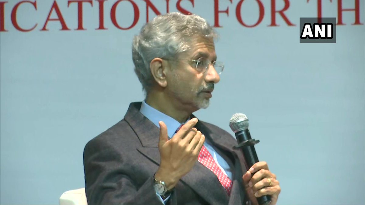 EAM Dr S Jaishankar in Delhi: I can certainly tell you, when I studied in Jawaharlal Nehru University (JNU), we didn't see any 'tukde tukde' gang there.