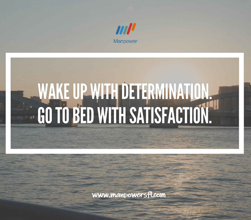 ManpowerSFL's tweet photo. New year, new goals, new motivation! Make every day count!

#motivation #goals #motivationmonday #manpower #manpowersfl https://t.co/X83eI712hu