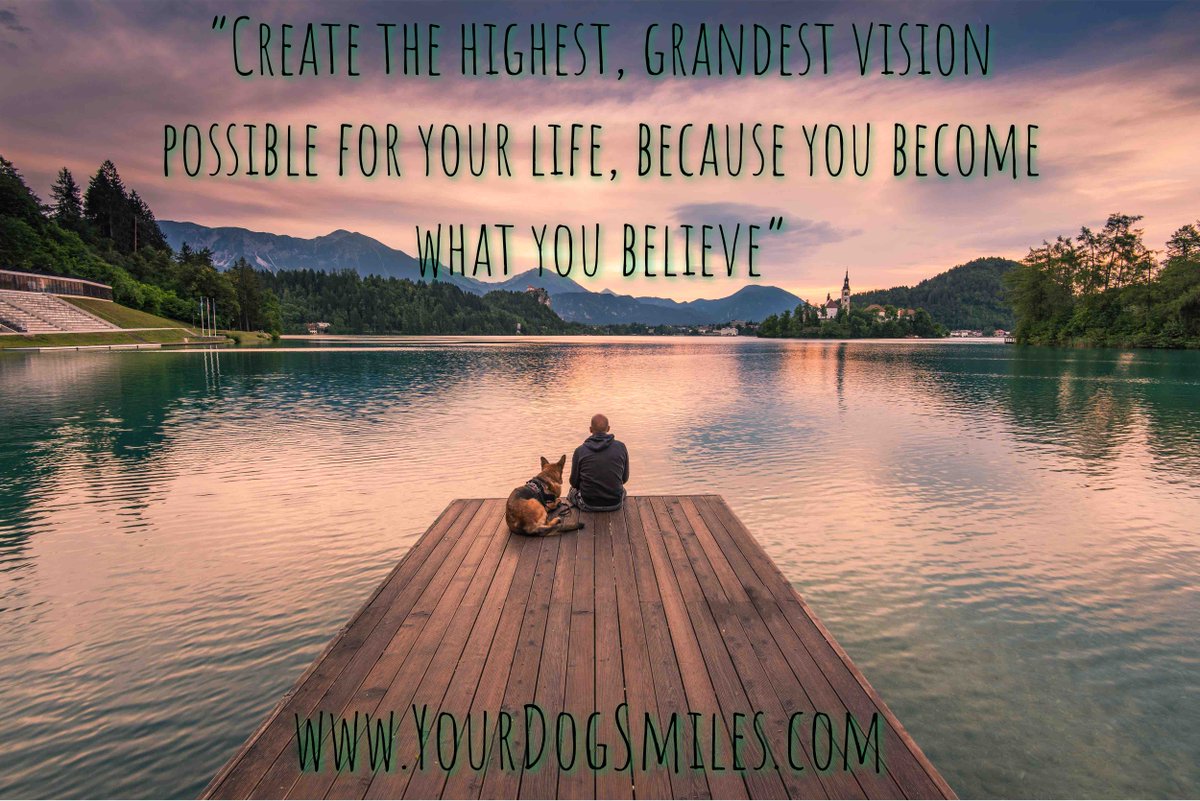 YourDogSmiles's tweet photo. “Create the highest, grandest vision possible for your life, because you become what you believe”  #Vision #Positivity #Dogs #DogSitting #PetSitting #Reston #McLean #Vienna #Ashburn #Leesburg https://t.co/50nlwX4Ni9