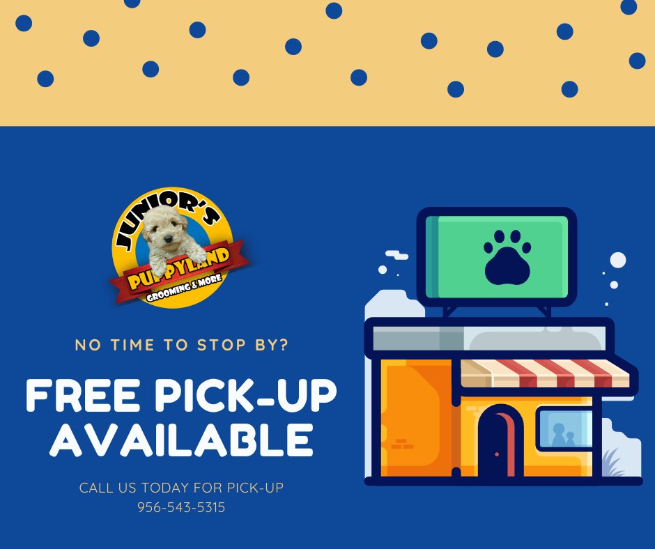 Keep your puppies clean and smelling good, we offer full grooming services, and free pet taxi available!

3380 Ruben M. Torres Sr. Blvd
Brownsville, TX 78521
956-543-5315

#petgrooming #cleanpets #brownsville #brownsvilletx