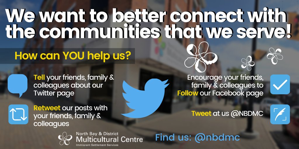 Our 2020 resolution is to better connect with the communities that we serve. Can you help us? Retweet us! #NorthBay #NipissingDistrict #Nipissing #NortheastenOntario #neontario #CdnImm #NewcomersToCanada #NewcomersWelcome #SettlementSector #NewcomerServices #CdnImm