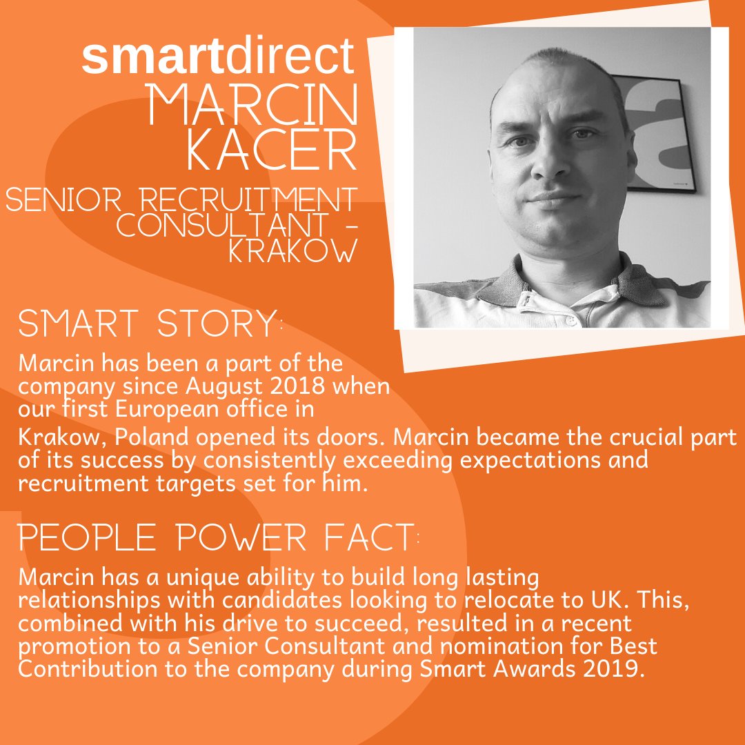 smartrecruit_'s tweet image. Today&apos;s #SmartProfile is another member of our Krakow branch, Marcin Kacer #EUinsight