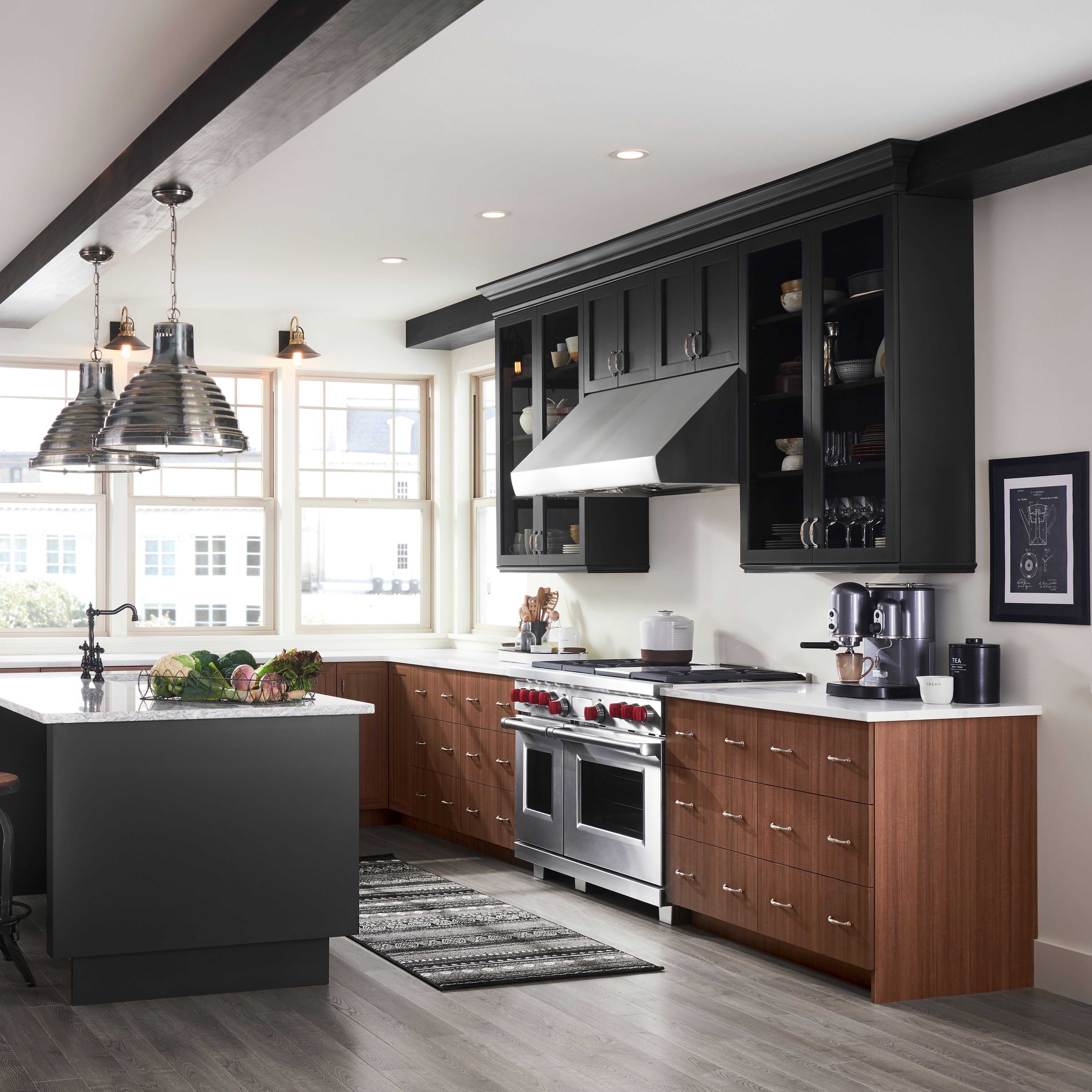 Black 2024 upper cabinets