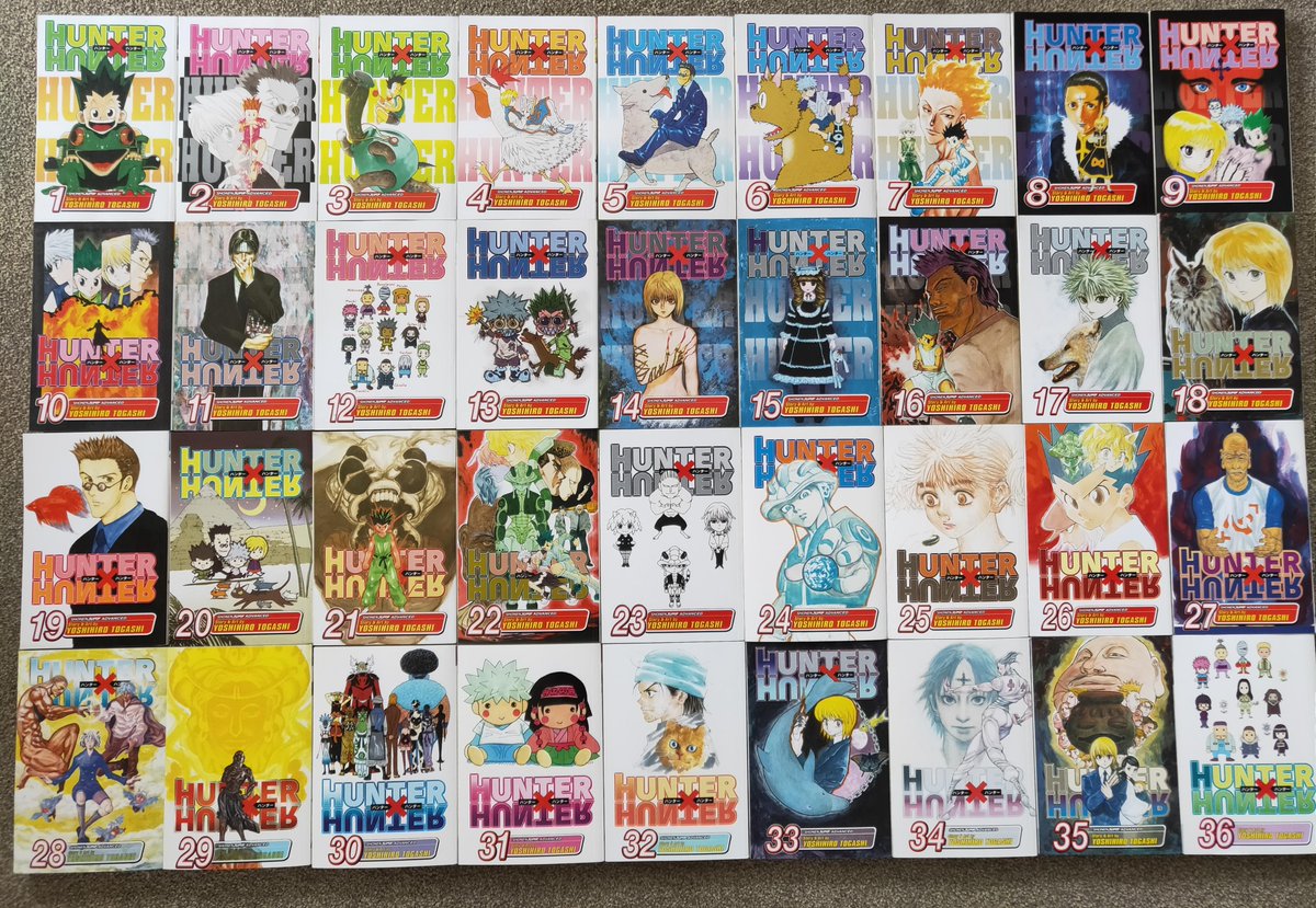 Hunter X Hunter Tweets Hunter X Hunter Manga Covers 1 36