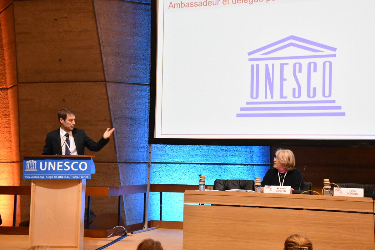 AlEmbassyUNESCO's tweet photo. 1/3 The Mission started the 2020 activity with a major event in the area of human rights by associating with the french NGO "Stop Sexual Violence" for the 7th International Meeting on #SexualViolence", which takes place on 6 - 7 January, in #UNESCO. @AlbanianDiplo #assisesSVS https://t.co/T5FBz8DkLW