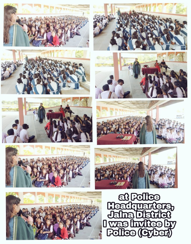 urstrulykali's tweet photo. 1/2 आज पोलिस प्रशासन की सायबर शाखाँ तहत विद्यार्थी कानुनन जनजागृती कार्यक्रम में मुझे "प्रमुख अतिथि के रुप में आमंत्रित किया एवं विद्यार्थी मार्गदर्शक भाषण मुझसे करवाया। दौरान उपस्थित दामिन�� टिम,आयोजक संजयजी सोनवने सर, प्रोफेसर मुळे मॅम, शेख मॅम, पोलिस टिम। दरम्यान विविध https://t.co/yqlZW70GKZ