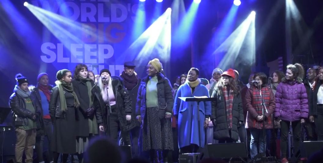 We were delighted to be part of <a href="/BigSleepOuts/">The Worlds Big Sleep Out</a> - watch our film from the event including the proud moment the choir of Thames Reach clients alongside actors from <a href="/NationalTheatre/">National Theatre</a> performed live in Trafalgar Square: bit.ly/2T8awbV