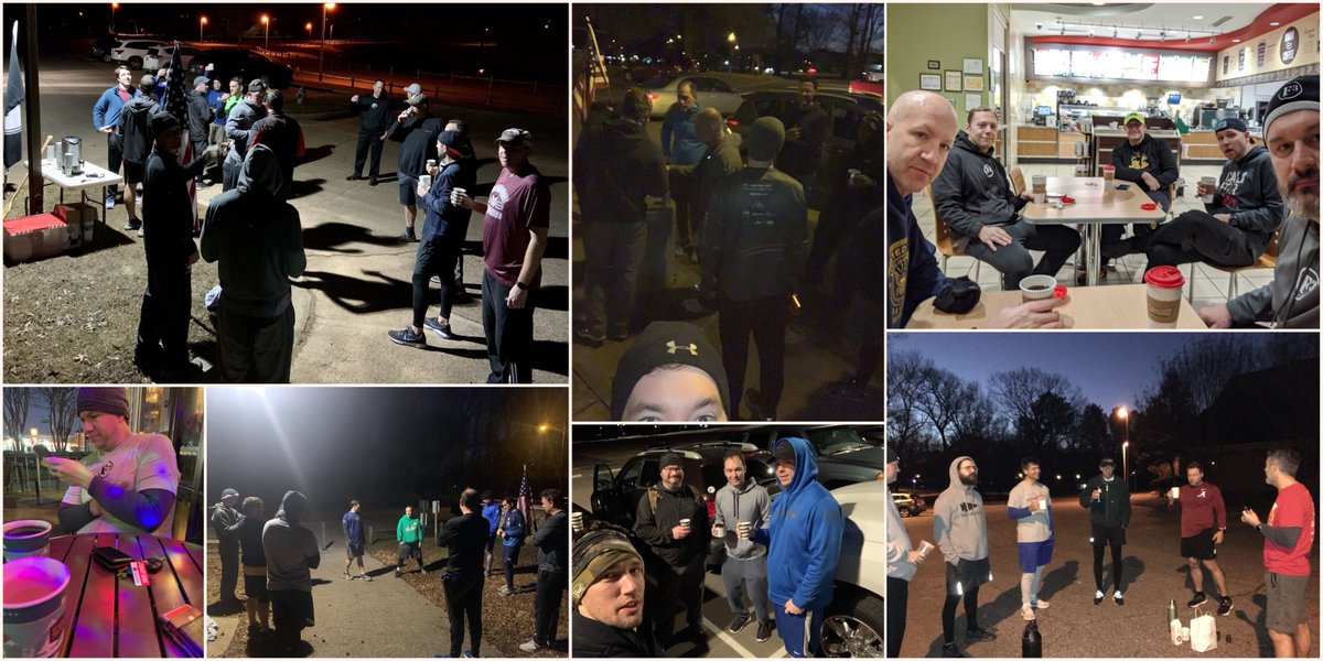 71% #f3tention for some solid #2F #coffeeteria

11 at <a href="/F3Arcadia/">F3 The Wolf</a>
2 from <a href="/F3TheBarracks/">F3 The Barracks</a> at <a href="/UglyMugMemphis/">Ugly Mug Coffee</a>
7 at <a href="/F3Berm/">The Bermuda Triangle - F3</a>
4 at Blue Collar
20 at <a href="/F3Levee/">F3Levee</a>
5 from #F3Morg at <a href="/KrispyKreme/">Krispy Kreme</a>
14 at <a href="/F3TheOldForest/">F3 The Old Forest</a>

63/89 total PAX

#F3counts #2ndFcountstoo