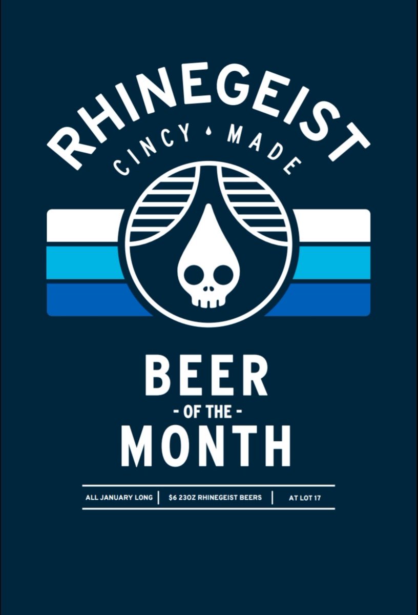 RhinegeistAli's tweet photo. A new week means more chances to drink a whole bunch of @rhinegeist @Lot17Pgh! $6 gets you a 23oz pour of any one of our tasty treats on tap, including #Truth, #Cheetah &amp; #Slangria! #newyearmorebeer #cincymade #23ozofglory https://t.co/9meI7iJaVy