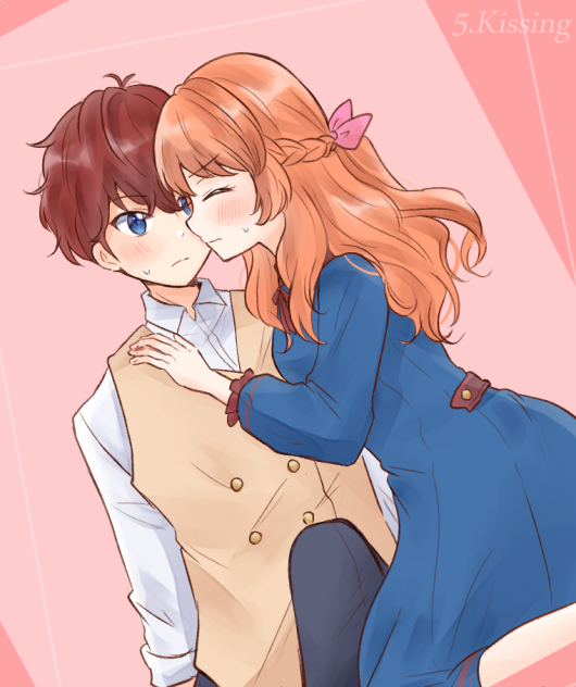 「5日目.キスをする 」|四季みつばのイラスト