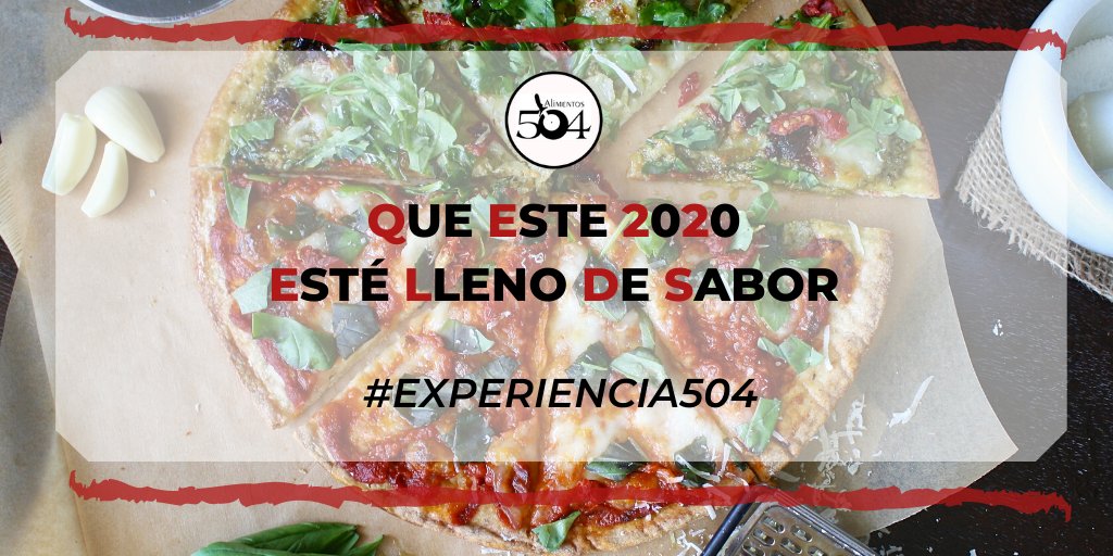 prepizza504's tweet photo. Comenzamos este nuevo año #2020 llenos de energía, sabor y creatividad, con muchas ganas transformar tus momentos en familia en una #Experiencia504
#Prepizza #pizzalovers #prepizzalovers #creatividad #comeencasa https://t.co/DVOJDAennb