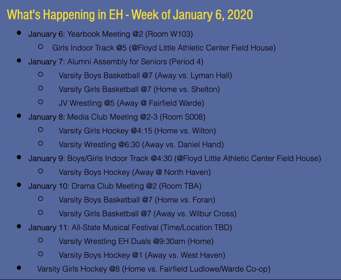 Check out the new Come(t)ales this week! #WeAreEHPS