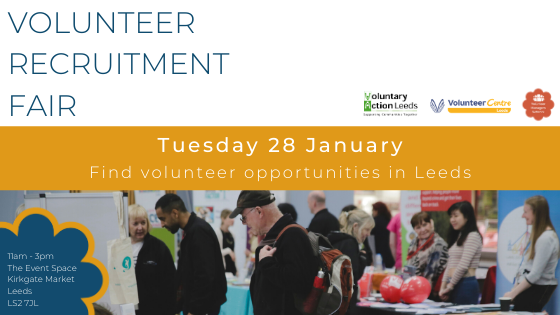 VolunteerLeeds's tweet photo. If you're interested in volunteering this year then come along to our event on Tuesday 28th January and meet some amazing organisations who would really value your help #kindfullness #newyearsresolution #volunteerleeds https://t.co/rhsI5bqMoB