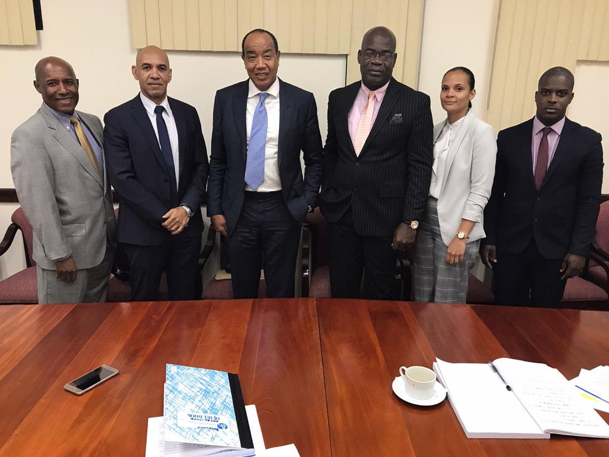 egcja's tweet photo. EGC Chairman Michael Lee-Chin &amp; EGC CEO Senator Aubyn Hill meeting with Commissioner of Police Antony Anderson &amp; Ministry of National Security on achieving immediate violence reduction in Jamaica &amp; reducing enormous negative impact that crime has on the Jamaican people &amp; economy. https://t.co/c7Kijyj2w1