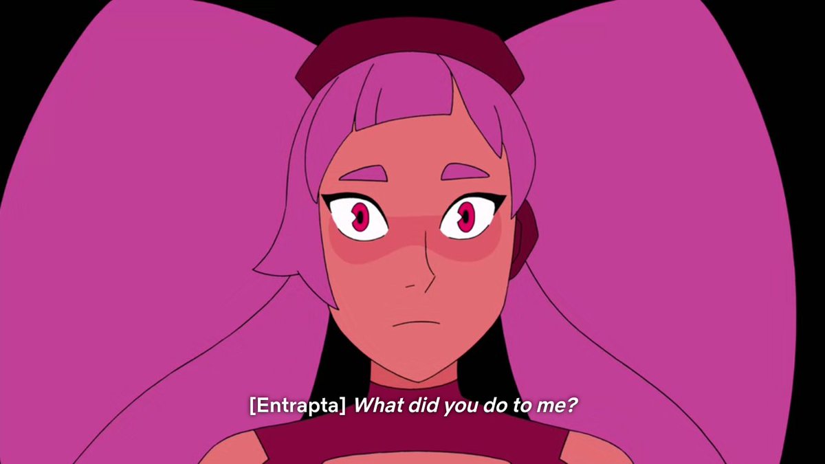 ...she obviously feels immense guilt over what she did to Entrapta and open...