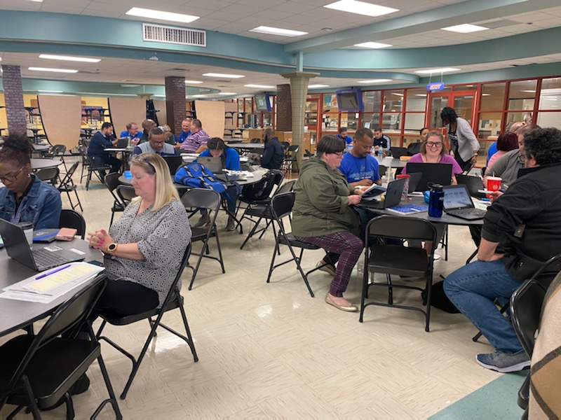 AldineHS_AISD's tweet image. We are setting our clear vision for 2020 by participating in our district staff development. #visionisCLEAR #leadinglearning #AldineProudMustangStrong