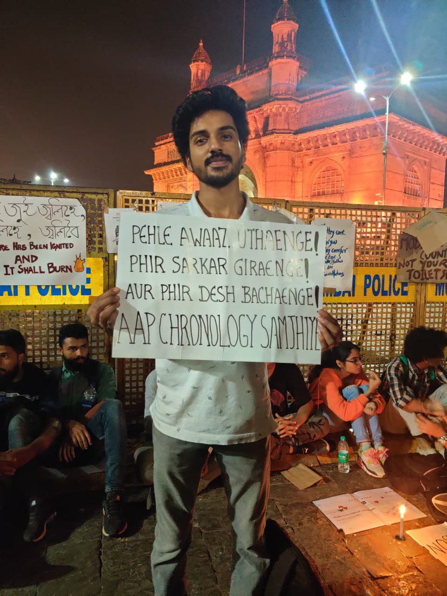 thecipherstory's tweet photo. Today @ #GatewayOfIndia . #insolidaritywithstudents #JNUSU https://t.co/5pmVPd4xIH