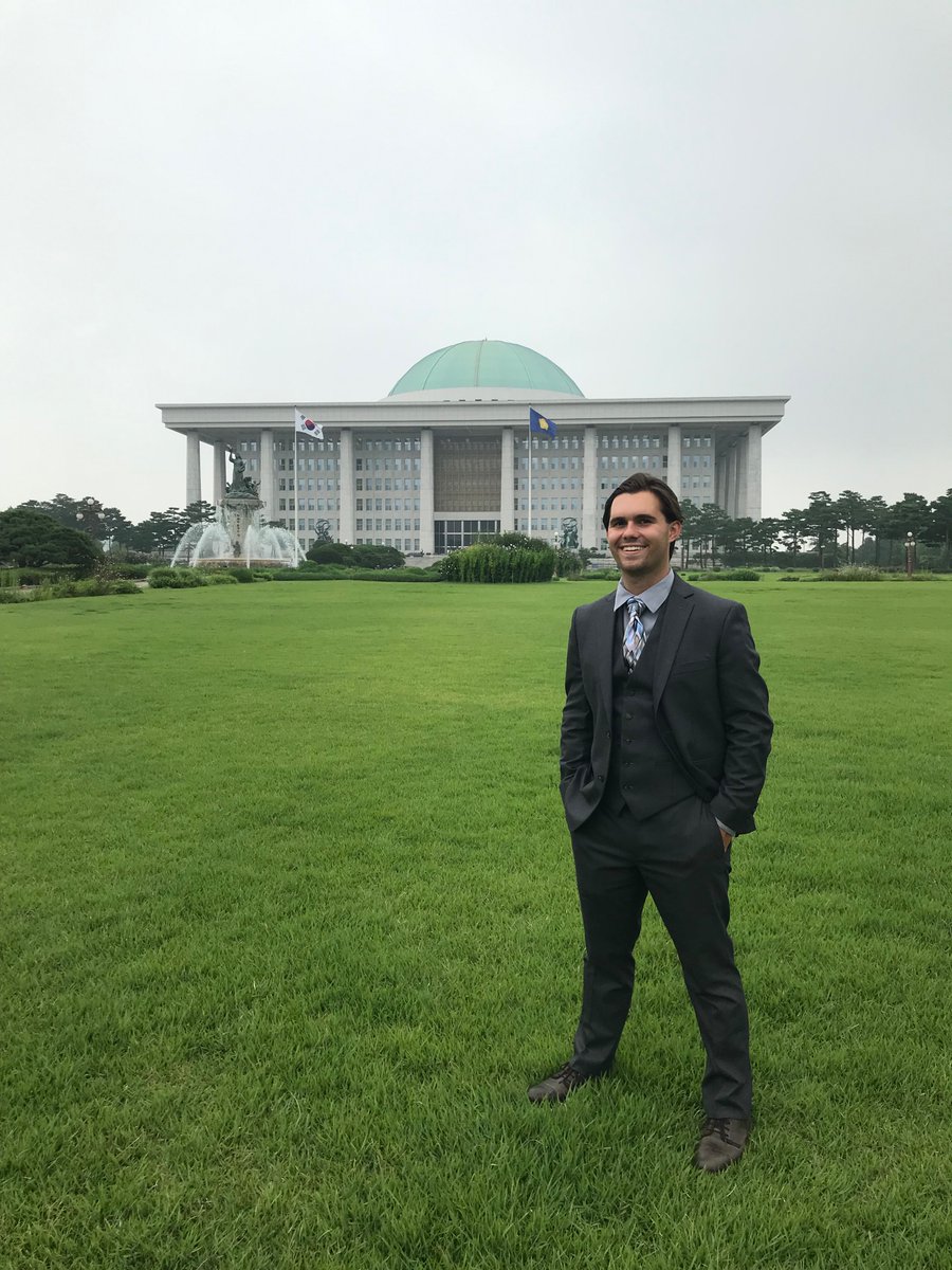 Here's MASUN 30 Secretary-General Corbin Cerny in Korea as a member of the US Congressional - Korea National Assembly Exchange cohort. Take a trip to Washington DC and register for MASUN 30 at georgemasun.org