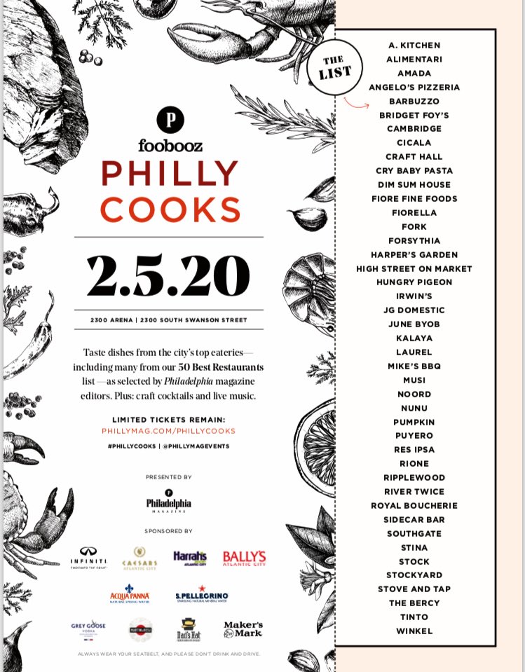 Guess who’s coming to #Philly?! @harrahsresort will be at @foobooz @phillymag #PhillyCooks event rep’ing @GordonRamsay Steak and @SteveMartorano Martorano’s joining Philly mag’s Top 50 Best Restaurants! Don’t miss it!  @phillycooks @PhillyMagEvents 

#50best #phillycooks
