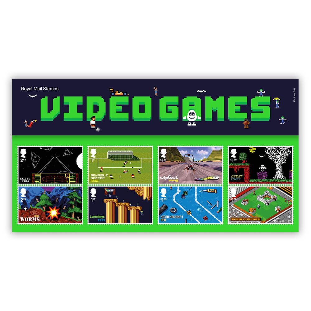 New range of Royal Mail stamps focussed on British games, including some Amiga classics - Sensible Soccer, Lemmings and Worms. I must have them! shop.royalmail.com/video-games-pr…