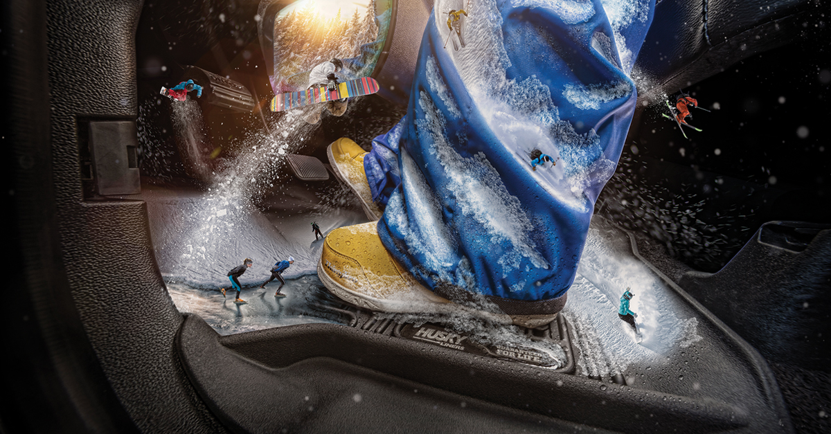 Husky floor liners come with our patented FormFit Edge™ which is a raised ridge that runs along the door jam to protect your truck or SUV from all manner of mess. So go land that half-cab quadruple backflip right into a mound of fresh pow pow–Husky Liners has ya coverd.