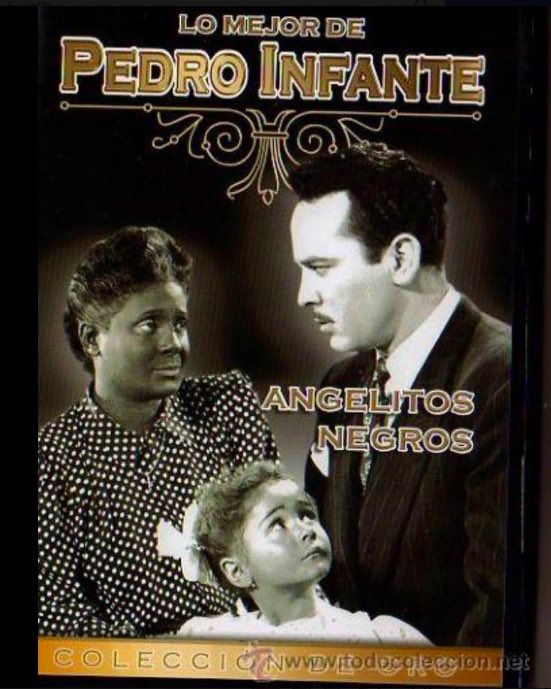 “LatAms don’t call themselves Black (or white). That’s a new thing u U.S.-identified ppl are doing. Stop putting U.S. frameworks on a diff culture.” 1948 Mexican film “Angelitos Negros”ft. AfroCuban Rita Montaneer in blackface.Wealthy white woman finds out mom is the Black maid