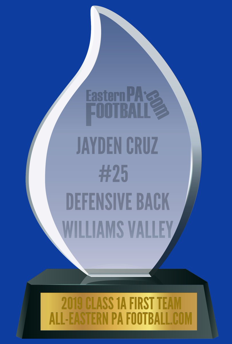 <a href="/Beastmode7912/">Jayden Cruz</a>  2019 First Team Class A All EasternPAfootball.com,  Jayden Cruz, Defensive Back, Williams Valley

<a href="/WV_Vikings/">WV Athletics</a>